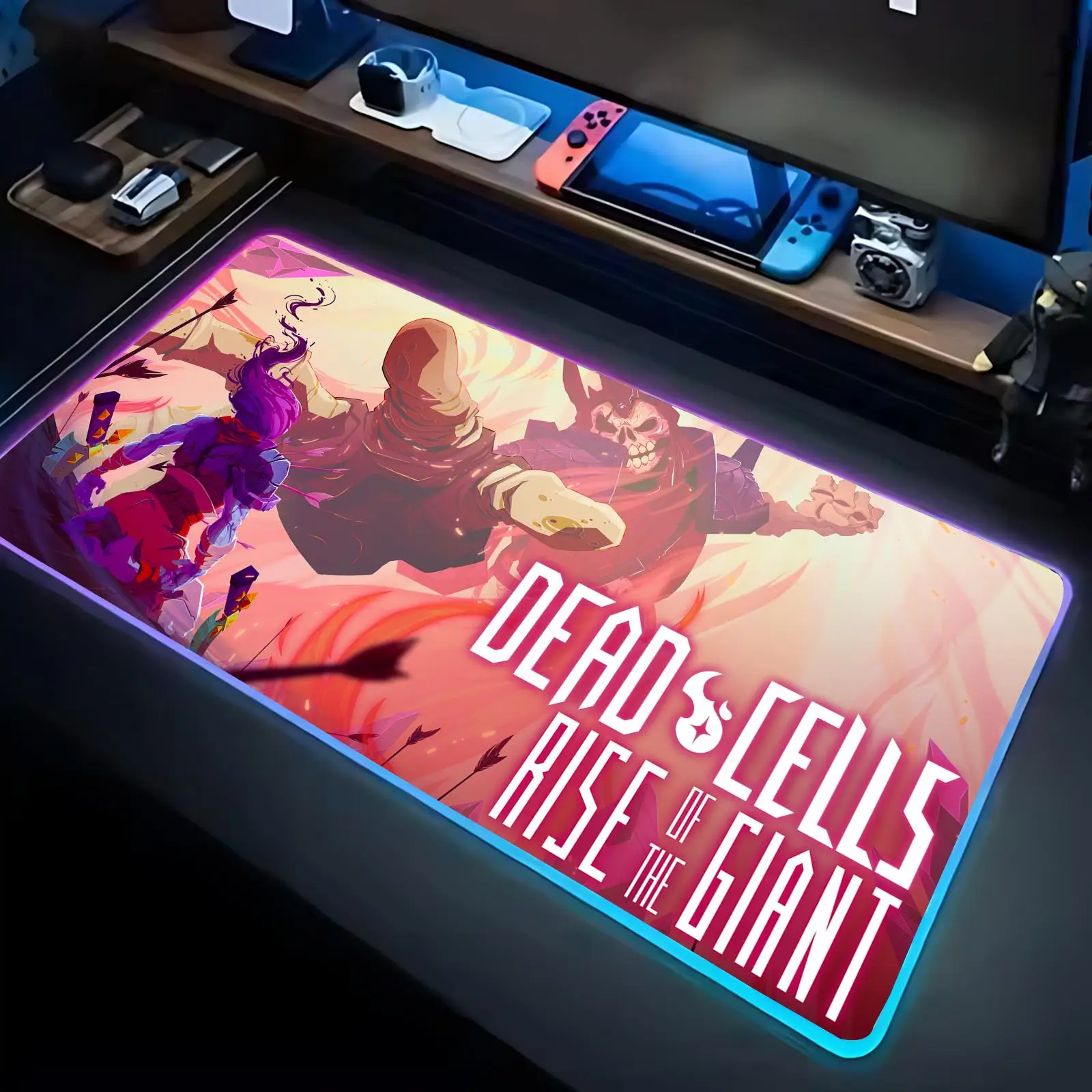Dead Cells Mouse Pad RGB Large Gaming Mouse Pad LED Backlit Desk Mat,Game And Office