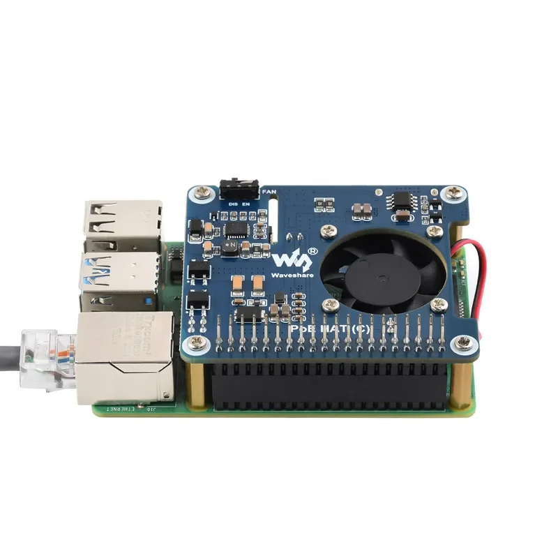 POE Powered Ethernet Expansion Board for Raspberry Pi 4 Supports 802.3af/at Network Standard