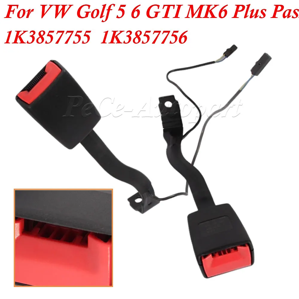 Left/Right/Pair Front Seatbelt Buckle Stalk For VW Golf 5 6 GTI Plus Passat B6 Jetta MK5 GLI EOS 1K4857755 1K3857755 1K4857755A