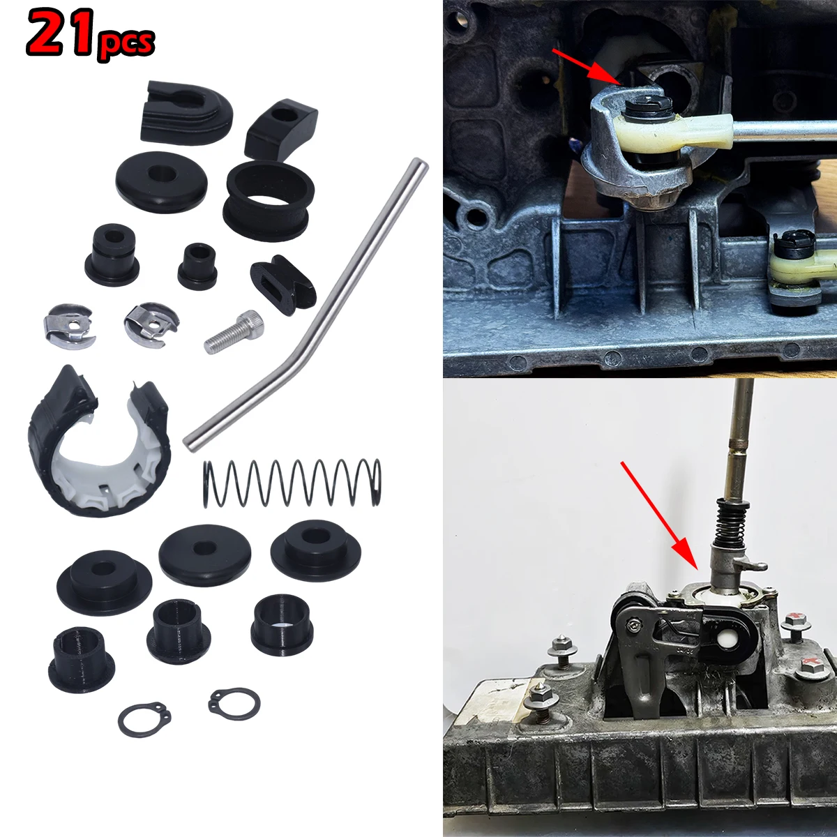 

21PC Transmission Repair Set Upgrade Bushing MT Gearbox Enhance Shifter Lever Adjuster Overhaul Kit For VW Polo 2002-2009 Sharan