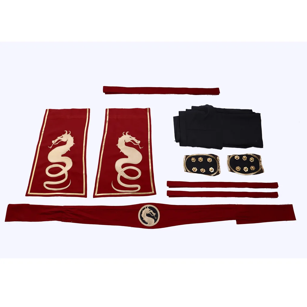 

В наличии Mortal Liu Kang Kombat Косплей Костюм Мужские боевые брюки Хэллоуин Карнавальная форма Костюм