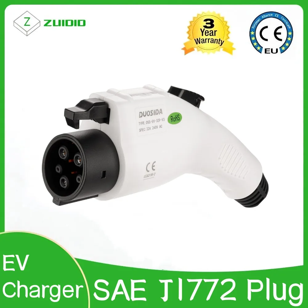 

EV Charger Female Type1 Plug 5Pins SAE J1772 Connector For Electric Car Vehicle Charging Station EVSE 16A Or 32A 250V