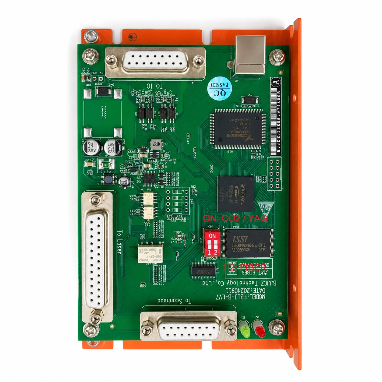 BJJCZ Fiber CO2 UV Laser Marking Card EZCAD Software FBLI-B-LV7