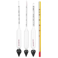 1 set Alcohol Hydrometer Glass Meter Tools Making Supplies Tester Distilling Supplies Liquor Tester Alcohol Percentage