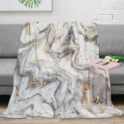 Abstract Marble Texture Throw Blanket Warm Microfiber Flannel Blanket Bedroom Decor Blankets For Beds