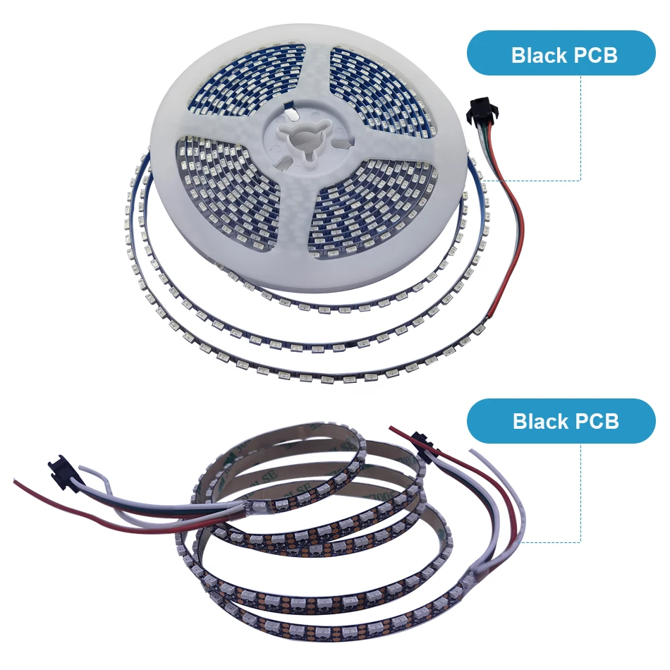 Narrow 5mm WS2812B Side Glow Pixel Digital LED Strip DC5V SK6812 4020 IC 144Leds/m PCB RGB Dream Color for Slit Display Light