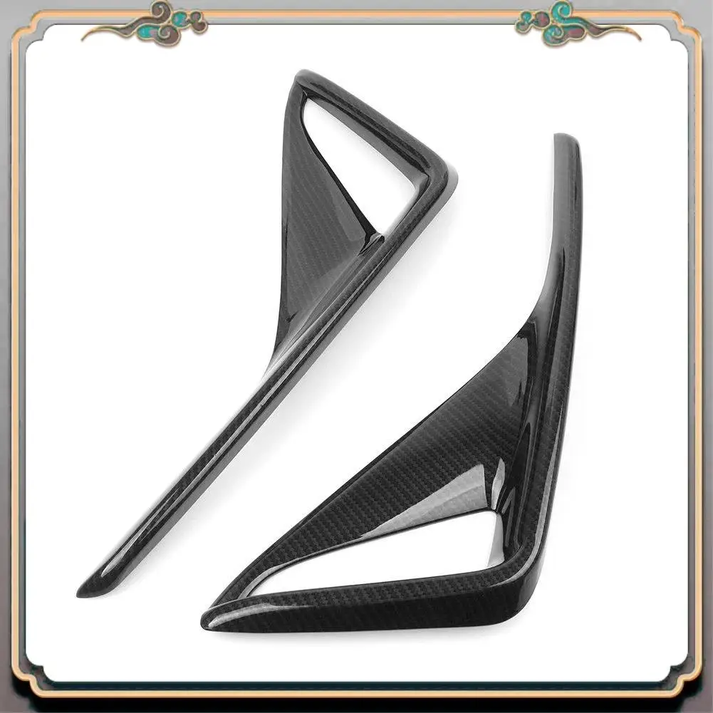 

Reliable-2Pcs Car Carbon Fiber Rear Fog Lamp Cover Trim For Toyota Chr 2016-2018