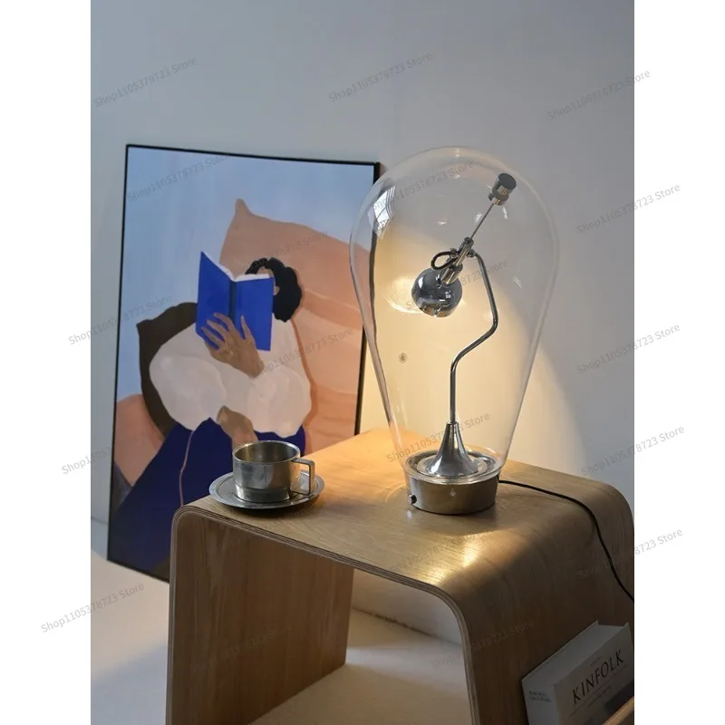 For Table Lamp Glass Creative Personality Desk Bedroom Bedside Art Decoration Atmosphere Table Lamp