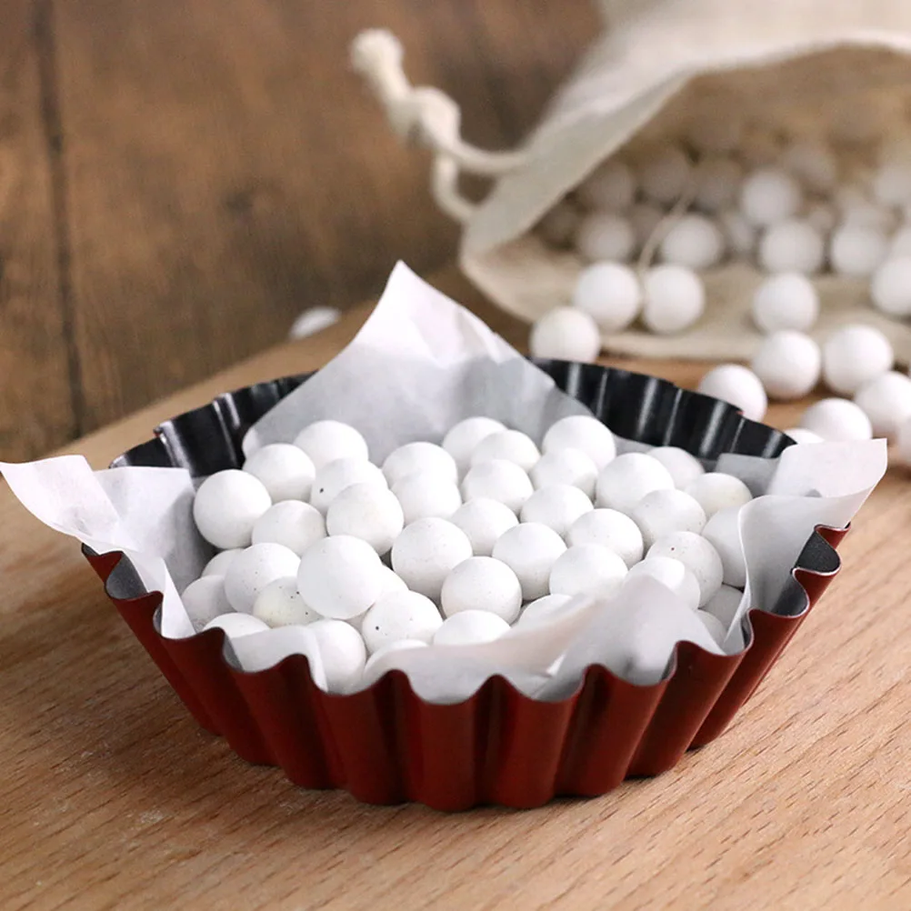 

Professional Stone Heat Resistant Ceramic Pie Weights for Blind Baking Steam Stone Platen Bottle Baking Beans Crust Weights Even