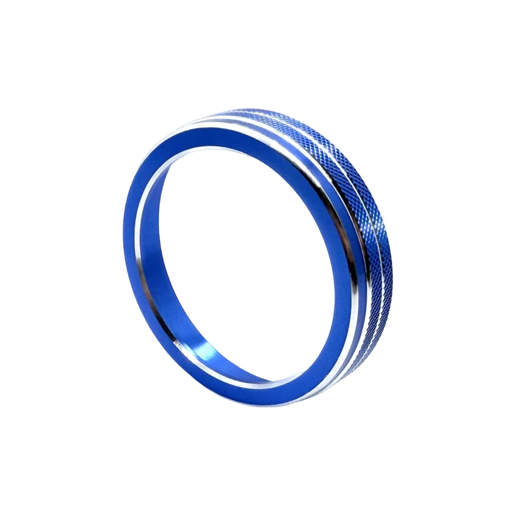 Aluminum Alloy Ring for AC Adjustment Knob Designed Specifically for Hyundai IX45 2013 to 2017 Dashboard Applications