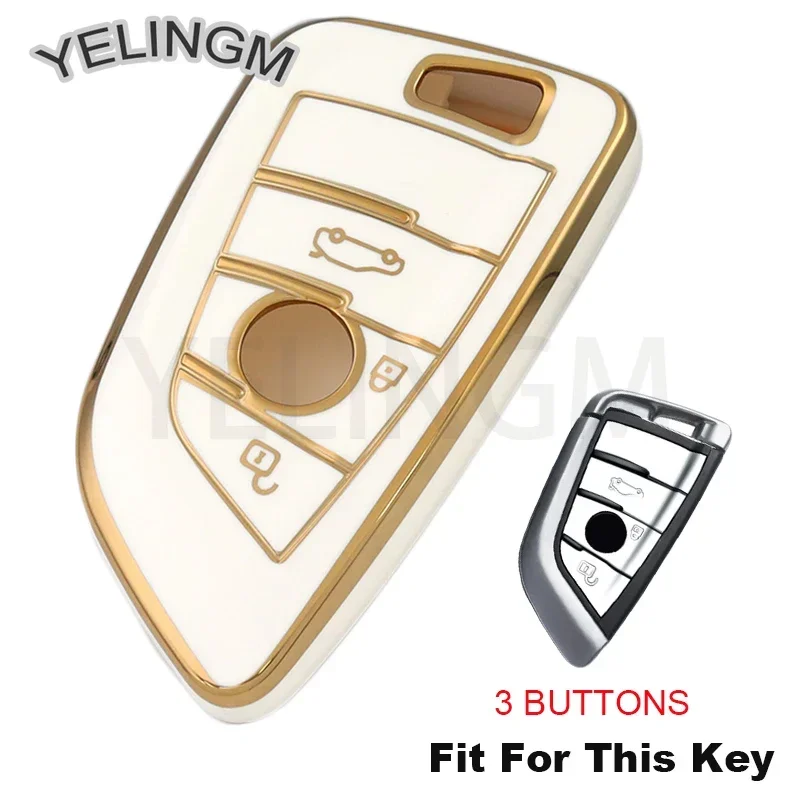 TPU Car Key Case Cover Shell Fob For BMW F10 F20 F30 F31 F32 F34 F21 F15 F16 G20 G30 X1 X3 G01 X4 G02 X5 G05 G07 1 3 5 7 Series