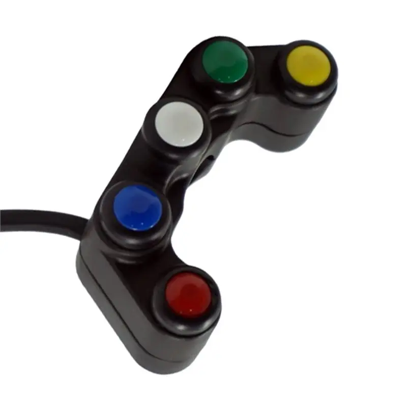 Five-Position Handlebar Switch Replacement For Motorcycle Electric Vehicle Modification For Turn Signals, Horn Headlights