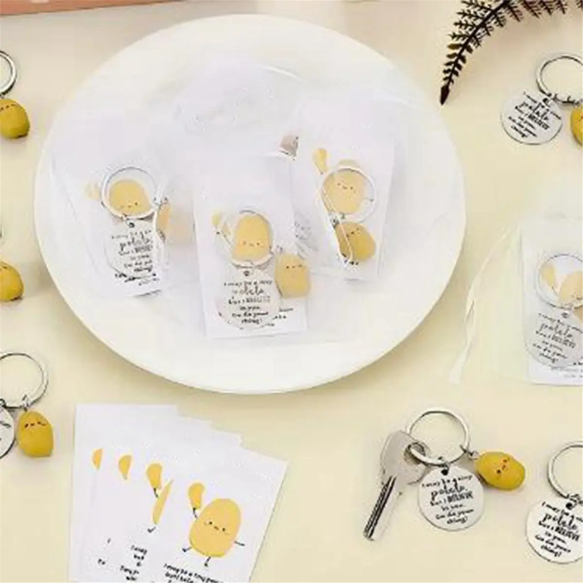 2026 New 30 Sets Mini Potato Employee Appreciation Resin with Funny Card and Bag Gifts for Coworkers Staff Team Student Teacher