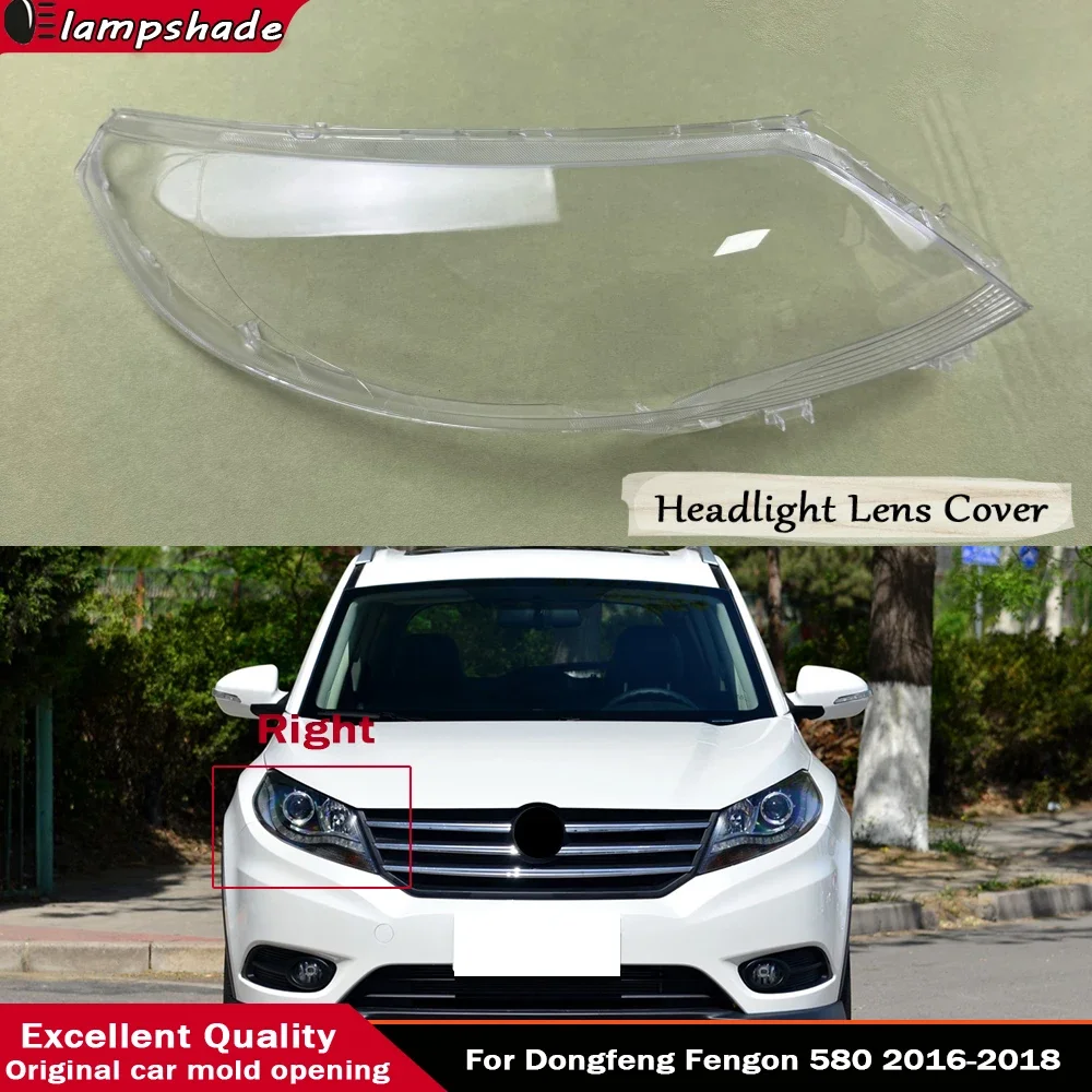 

For Dongfeng Fengon 580 2016 2017 2018 Front Headlamp Lens Cover Headlight Shell Transparent Shade Plexiglass Lampshade Housing