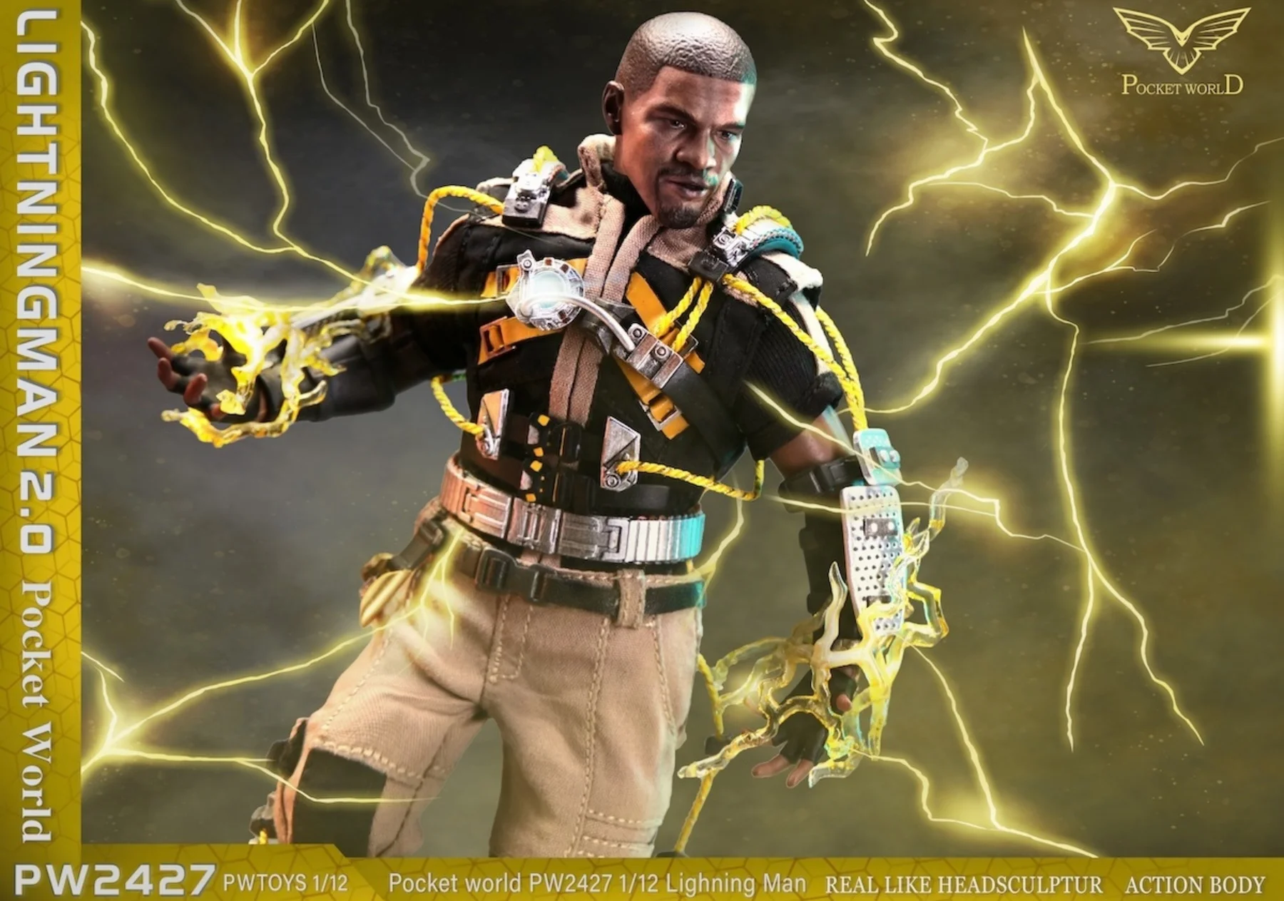 PWTOYS PW2427 1/12 Lighting Man 2.0 Max figurine 6 pouces