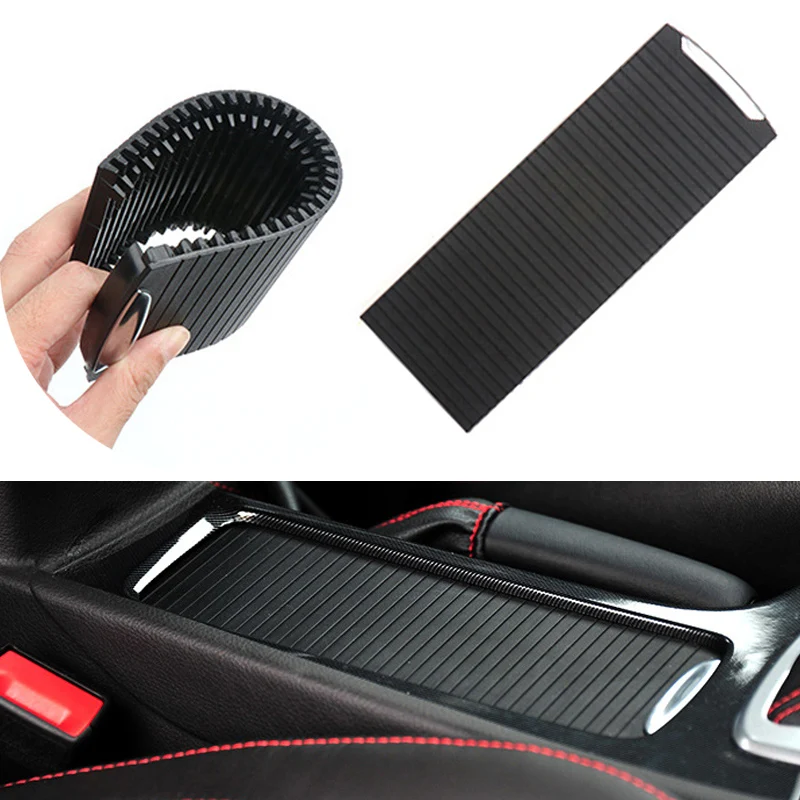 

For Ford MondeoCar Water Cup Holder Curtain Center Console Cover Slide Roller Drinks Holders ABS Auto Accessories 2011-2013