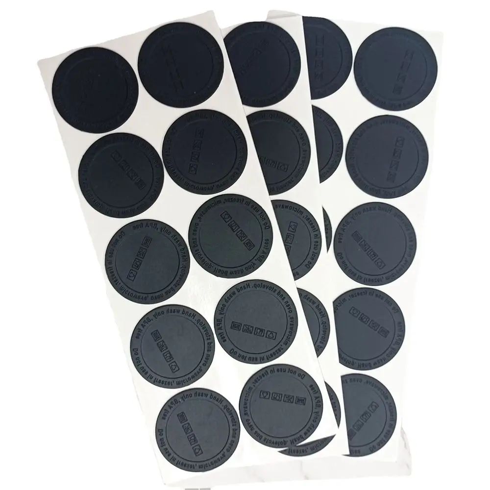 10Pcs Hot Circular Non-slip Rubber Silicone Pads Coaster Sublimation Silicone Cup Mat