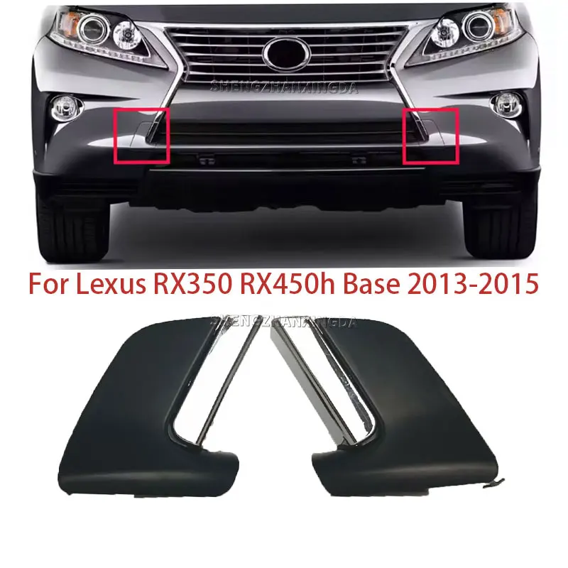 

Szxd Is Suitable for Lexus Rx350 Rx450H Base 2013-2015 Chrome-Plated Front Bumper Kit + Black Lower Drag Hook Cover Auto Parts