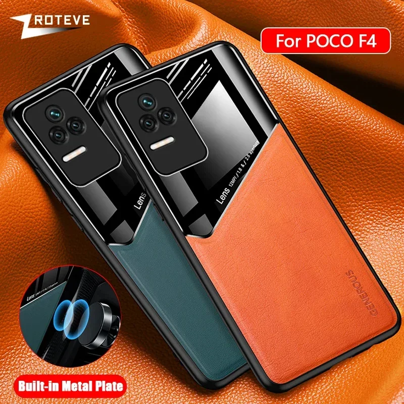 For PocoF4 GT Case ZROTEVE Leather Texture Soft Frame PC Cover For Xiaomi Poco F4 GT Xiomi Redmi K50 Gaming Global Phone Cases