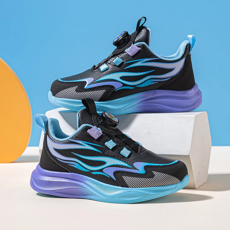 Design Running Shoes for Kids Boys Girls Children Leather Shoes Sport Sneakers Print School Casual Lightweight Athletic Footwear