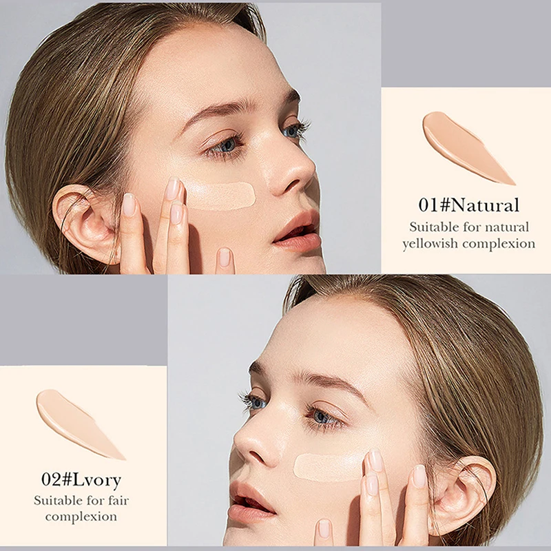 

1 шт. Тональный крем-кушон с аппликатором-грибочком для лица, консилер, стойкий, легкий, с полным покрытием