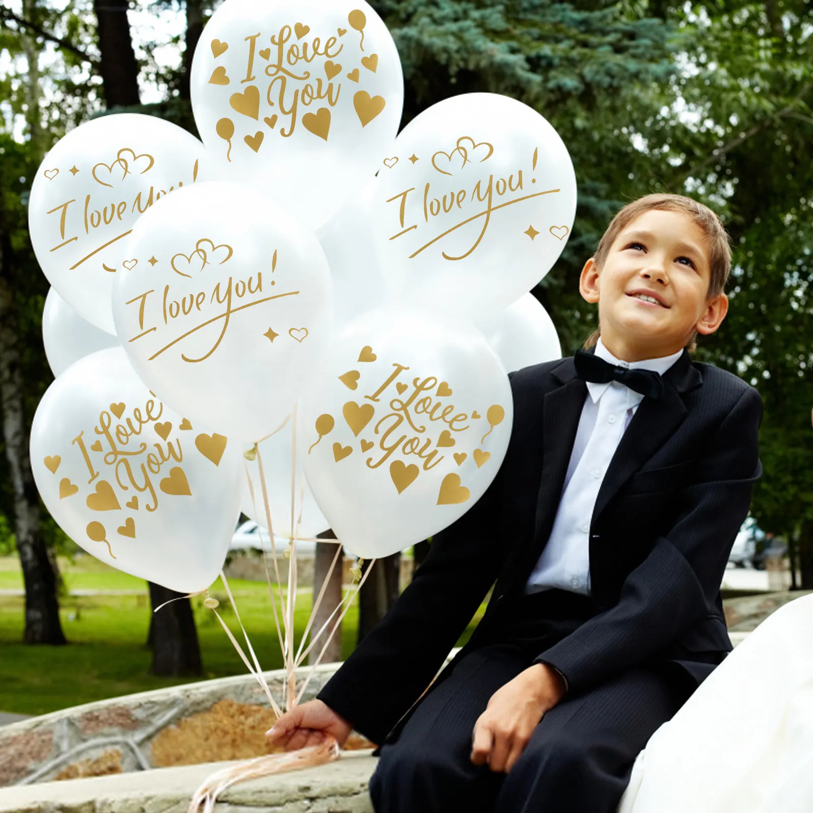 

1Set Love Themed Wall Stickers Set Carved PVC Material Exquisite Patterns Bright Colors for Valentine's Day Wedding Birthday