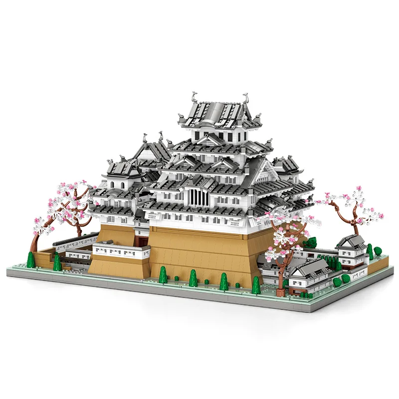 

IN STOCK MOC Idea Japanese Style Himeji Castle Building Blocks Assembling Bricks construction Children's Toys Birthday Gift Set