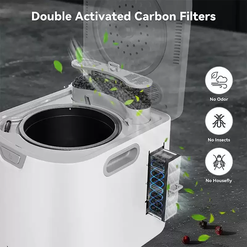 3.5L Smart Electric Kitchen Composter  Reduce Waste by 90%  35dB