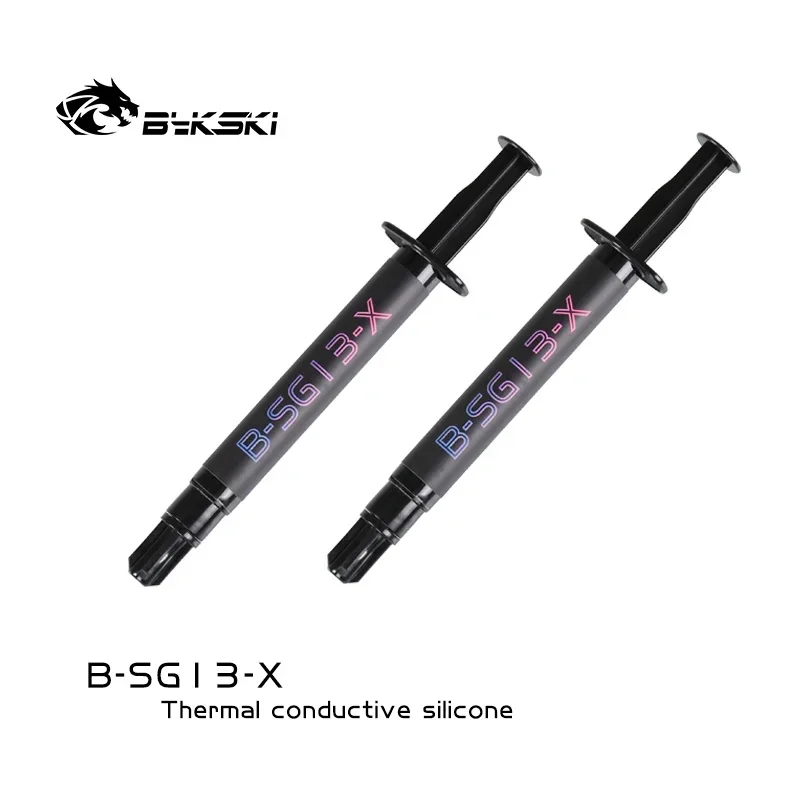 

Bykski B-SG13-X, 13,4 Вт/м-к Водяное охлаждение Теплопроводящая смазочная паста Пластырь Процессор Графический процессор Комплект радиатора 2 г