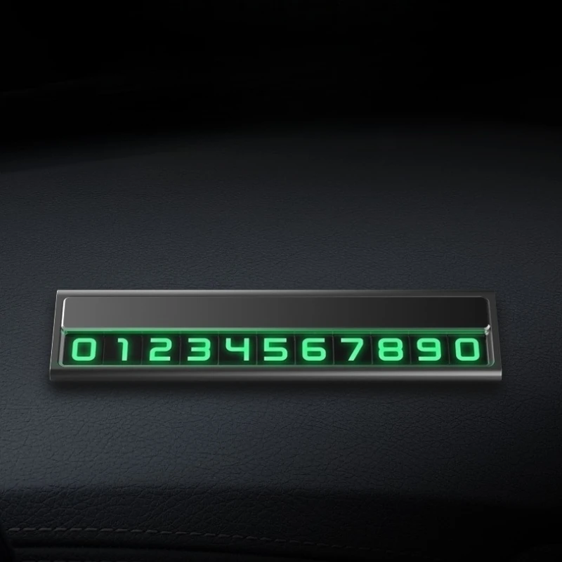 1 قطعة بطاقة ركن السيارة المؤقتة رقم الهاتف حامل هاتف السيارة لوحة رقم الهاتف اكسسوارات السيارات التصميم