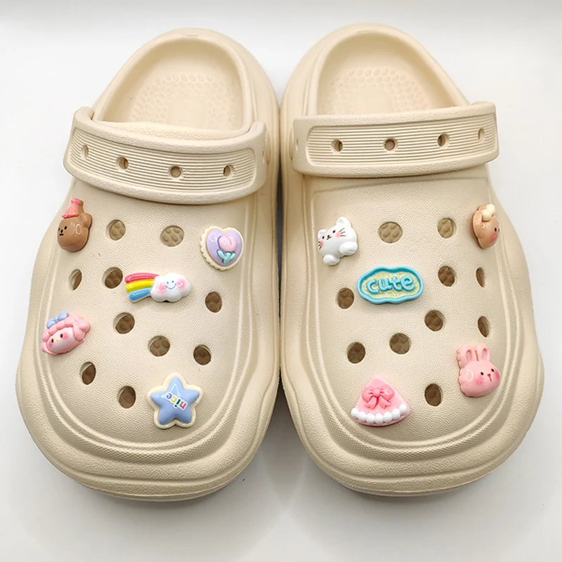 

Bright-Faced Animal Shoe Charm DIY Shoe Decorations Button Accessories for Bogg Bag Slides Sandals Clogs Kids Gifts