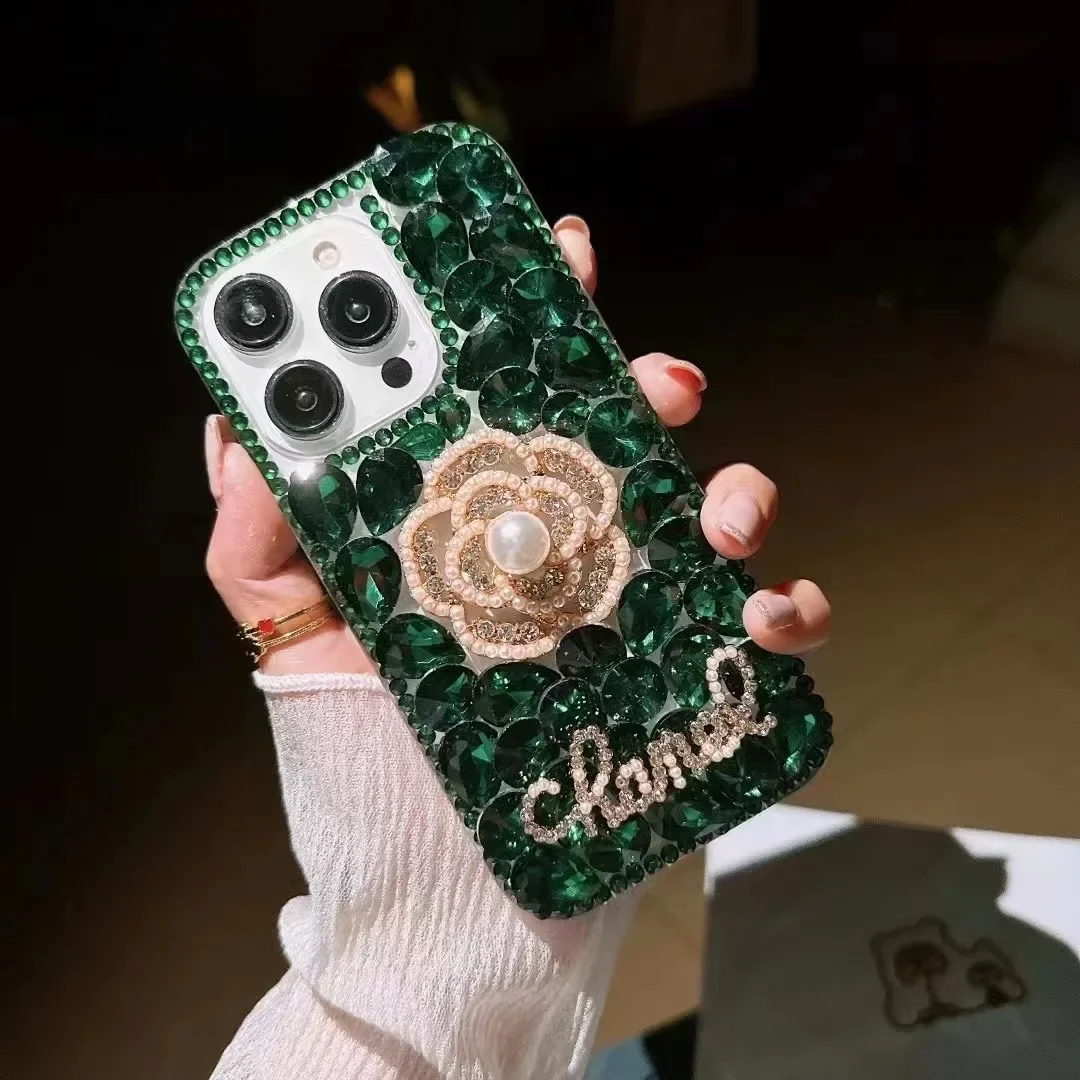 

Luxury Flash Diamond Flower Full Rhinestone Case For Samsung GalaxyA30 A50 A70S A32 A52 A71 A72 A73 A33 A74 A54 A34 Phone Cover