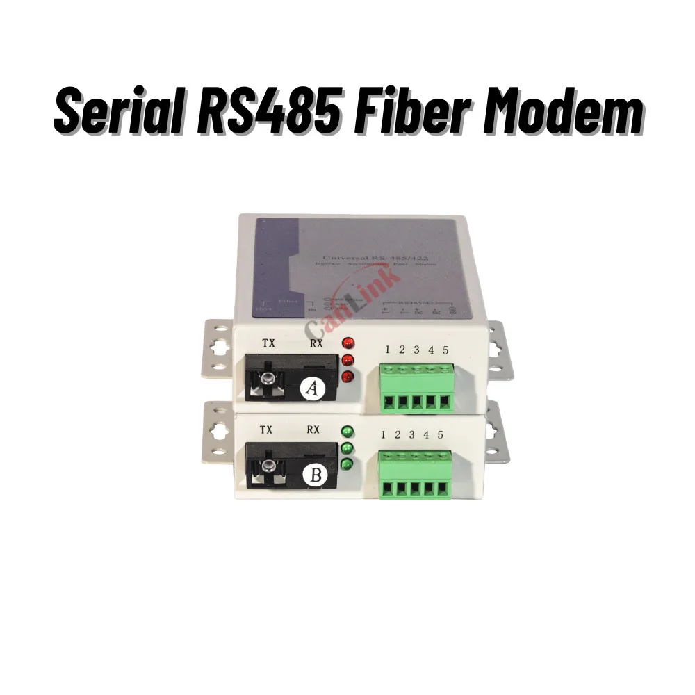 1Pair SC RS485 Bidirectional Data Optical Media Converter RS485 Communication Equipment Fiber Transceiver