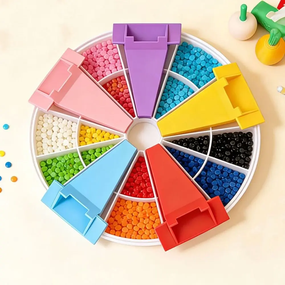 Portable DIY Diamond Painting Funnel Plastic Mini 2.6mm Fuse Beads Funnel Handmade Handheld Beading Tool Kit Crafting