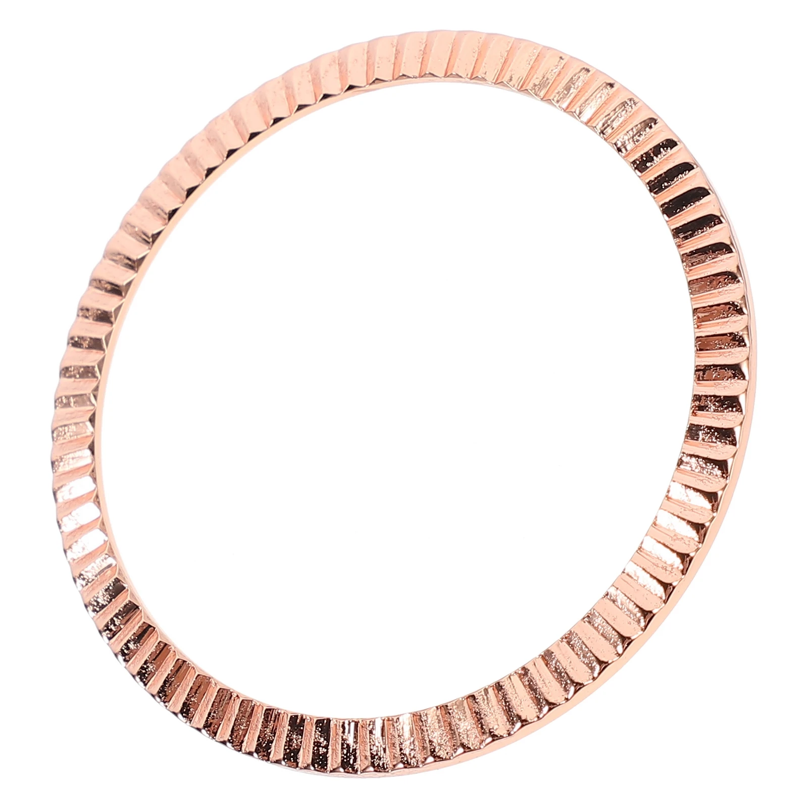 1pc Wave Pattern Bezel Alloy Ring For Smart Watch Chic Watch Accessory Fashion Cover Stylish Radian Design