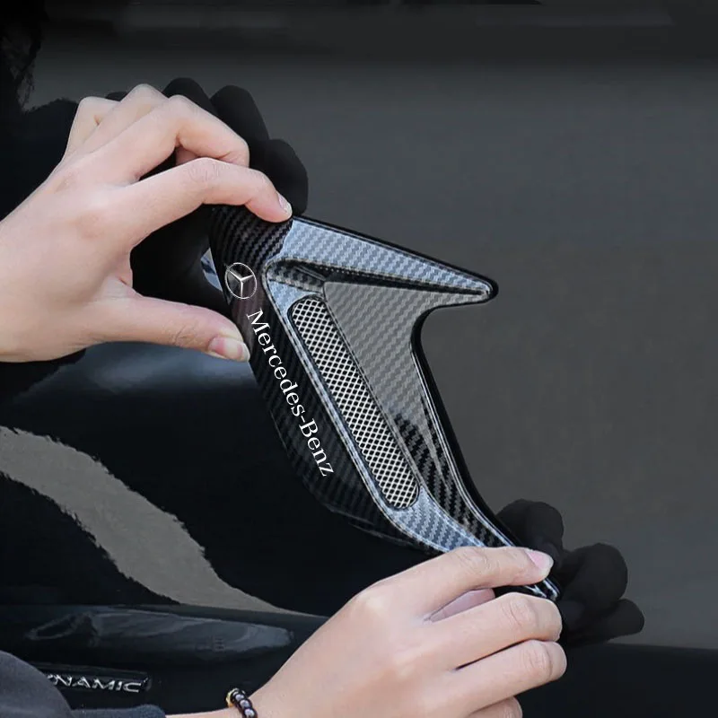 

Universal Car Front Bumper Side Air Vent Car Splitter Wing Spoiler Canard For Mercedes Benz AMG A B C M ML GLA GLE GLS E Class