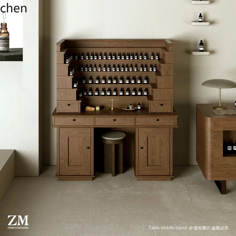 S-17   Display Cabinet Aromatherapy Studio Fragrance Desk Cosmetics Display Beauty Club Shelf Furniture