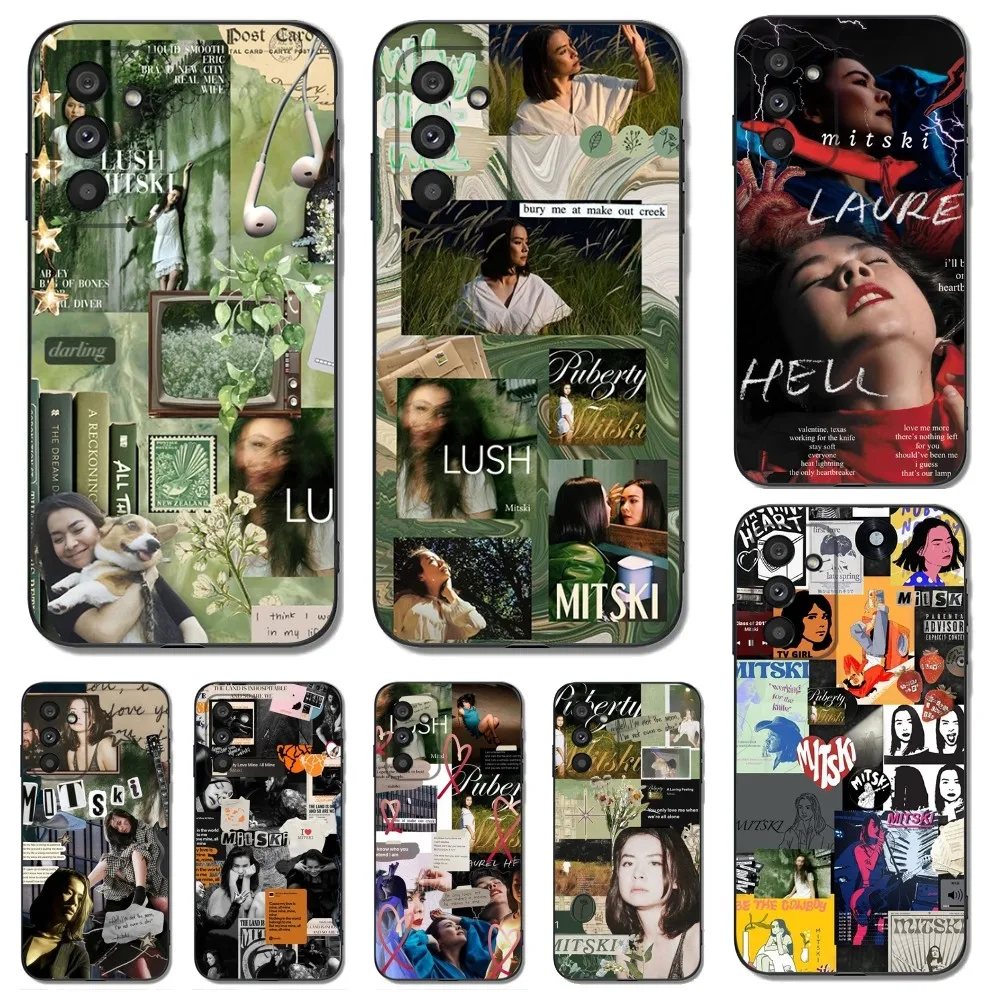 Hip Hop Singer M-Mitski Phone Case For Samsung Galaxy A13,A21s,A22,A31,A32,A52,A53,A71,A80,A91 Soft Black Phone Cover