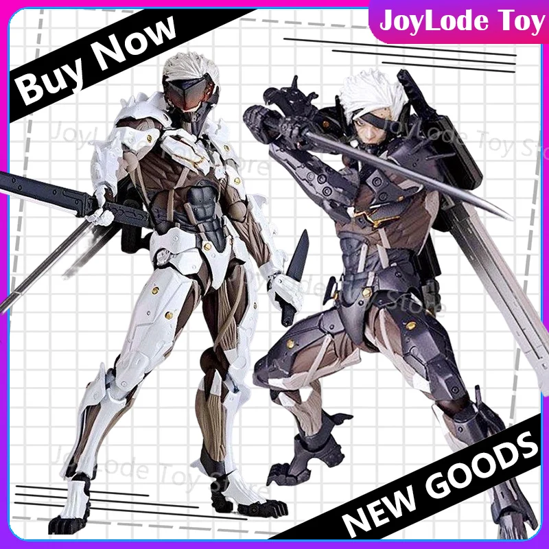 

In Stock New Kaiyodo Revoltech Yamaguchi Action Figure Metal Gear Rising Revengeance Raiden Figures Collectible Model Toys Gifts