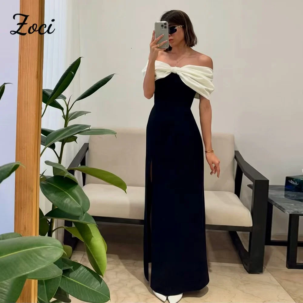 

Zoci Элегантные черные платья русалки цвета слоновой кости для выпускного вечера по индивидуальному заказу с открытыми плечами женские платья для выпускного вечера вечернее платье для дня рождения
