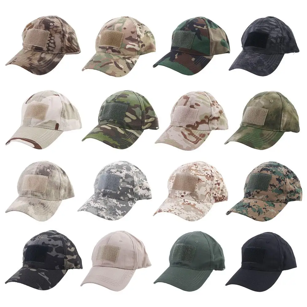 Outdoor Camouflage Hat Baseball Caps Simplicity Army Camo Cap Hats Sport Cycling Caps For Men Adult