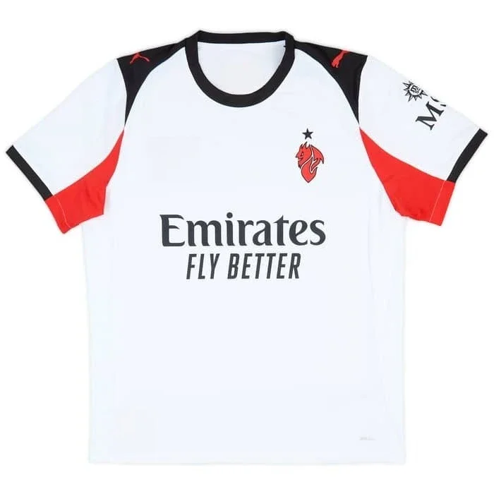 

Best-selling new 3D printed 2025-26 AC Milan away jersey, men's and women's fast-drying T-shirt for football.