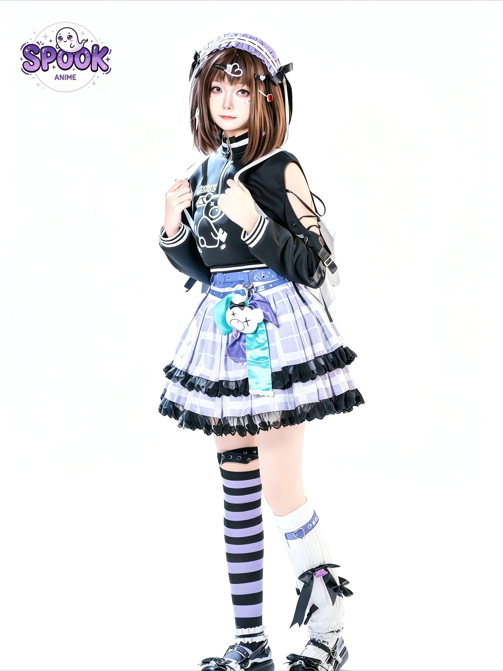 PJSK Stylish Casual School Uniform Ena Shinonome Cosplay Costume Project Sekai Harajuku Halloween Full Set Anime Outfit Women