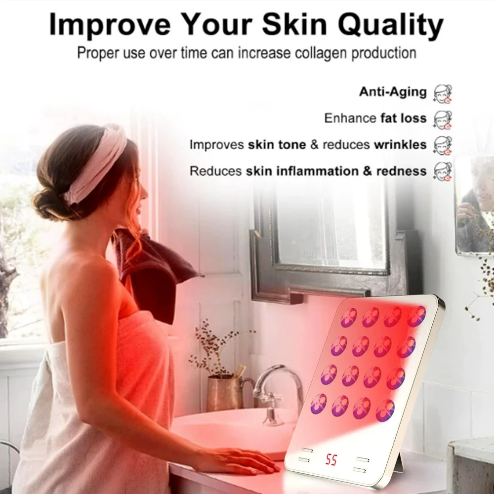 LED-schoonheidslamp Thuistherapie Schoonheidsapparaat Foton Huidverjongingsmasker voor het verhelderen van teint en vervagen van donkere vlekken