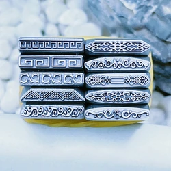 1PC 3x19mm Border Flower Pattern Metal Stamp Jewelry Stamping Punch Leather Silver Punching Craft Tool Bracelet Ring DIY Making
