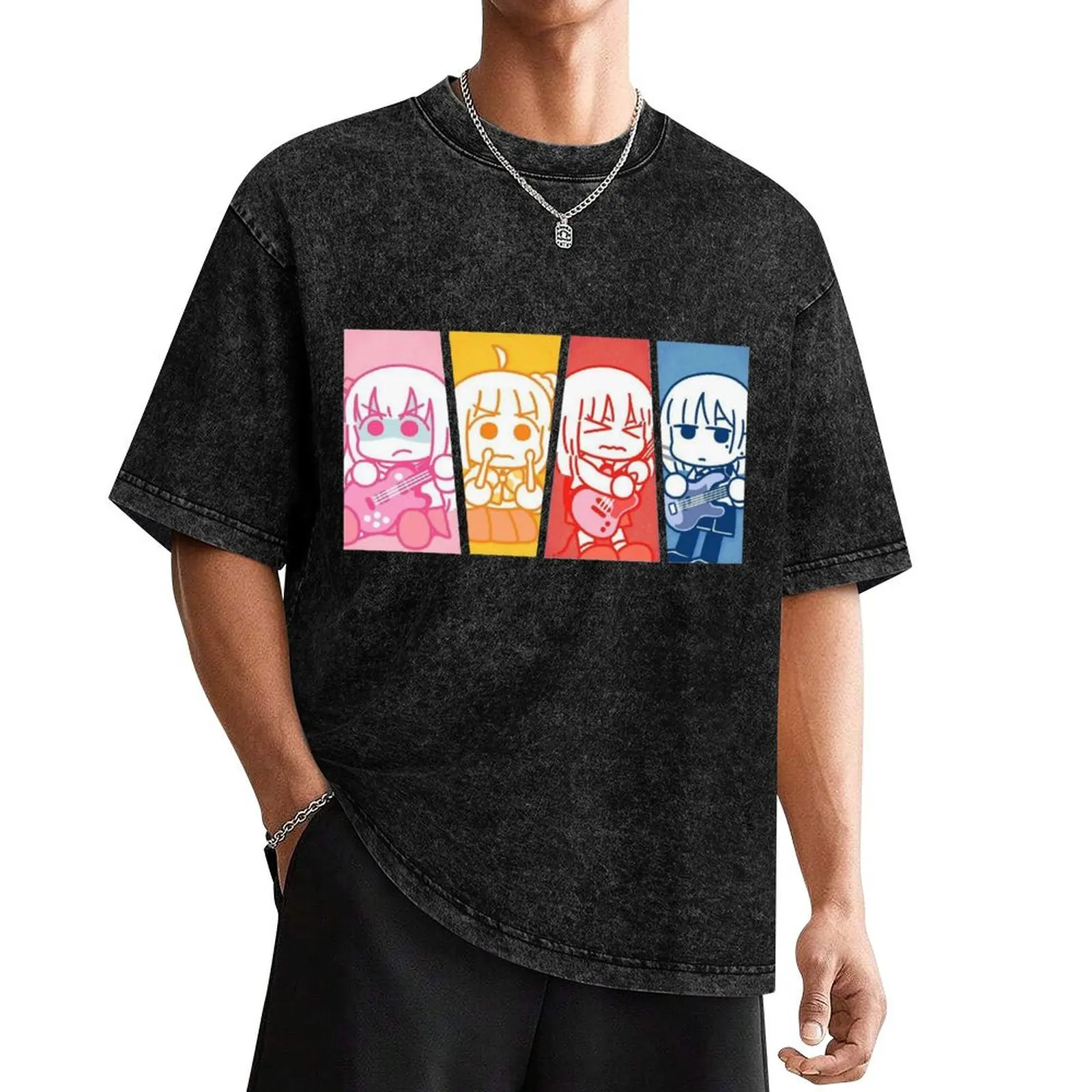 

BOCCHI THE ROCK! - Kessoku Band T-Shirt valentines clothes quick-drying Men's t-shirts