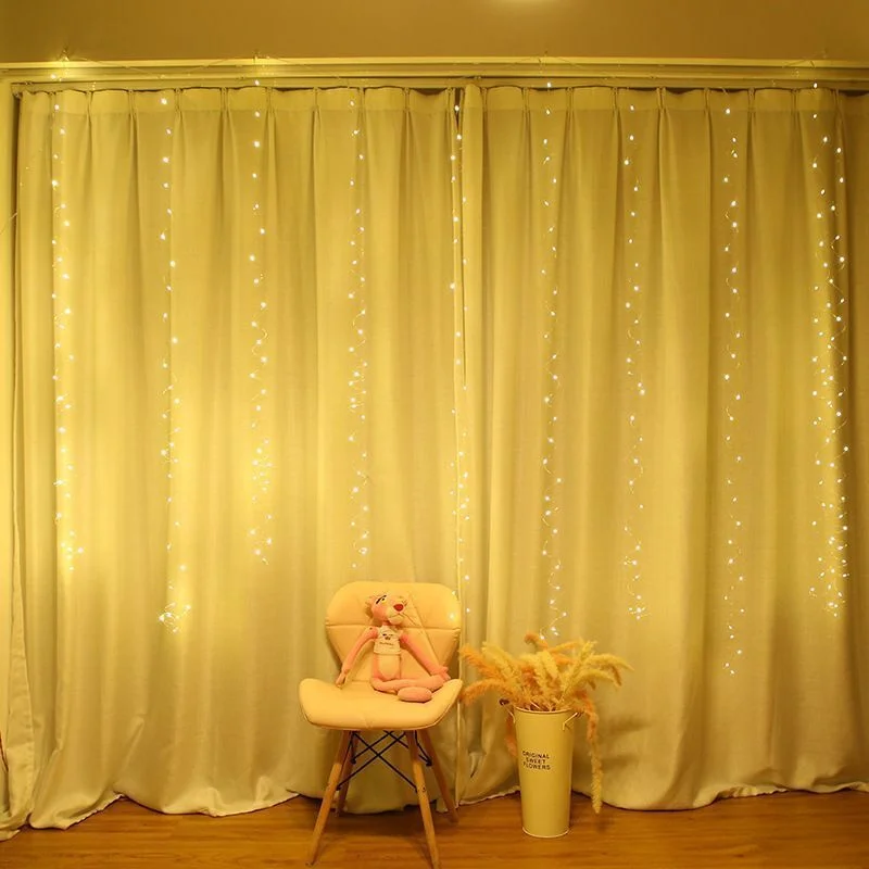 

USB Powered LED Curtain Lighting Strings 2025 Christmas Lighting New Year Wedding Bedroom Holiday Indoor Decoration Party Lights