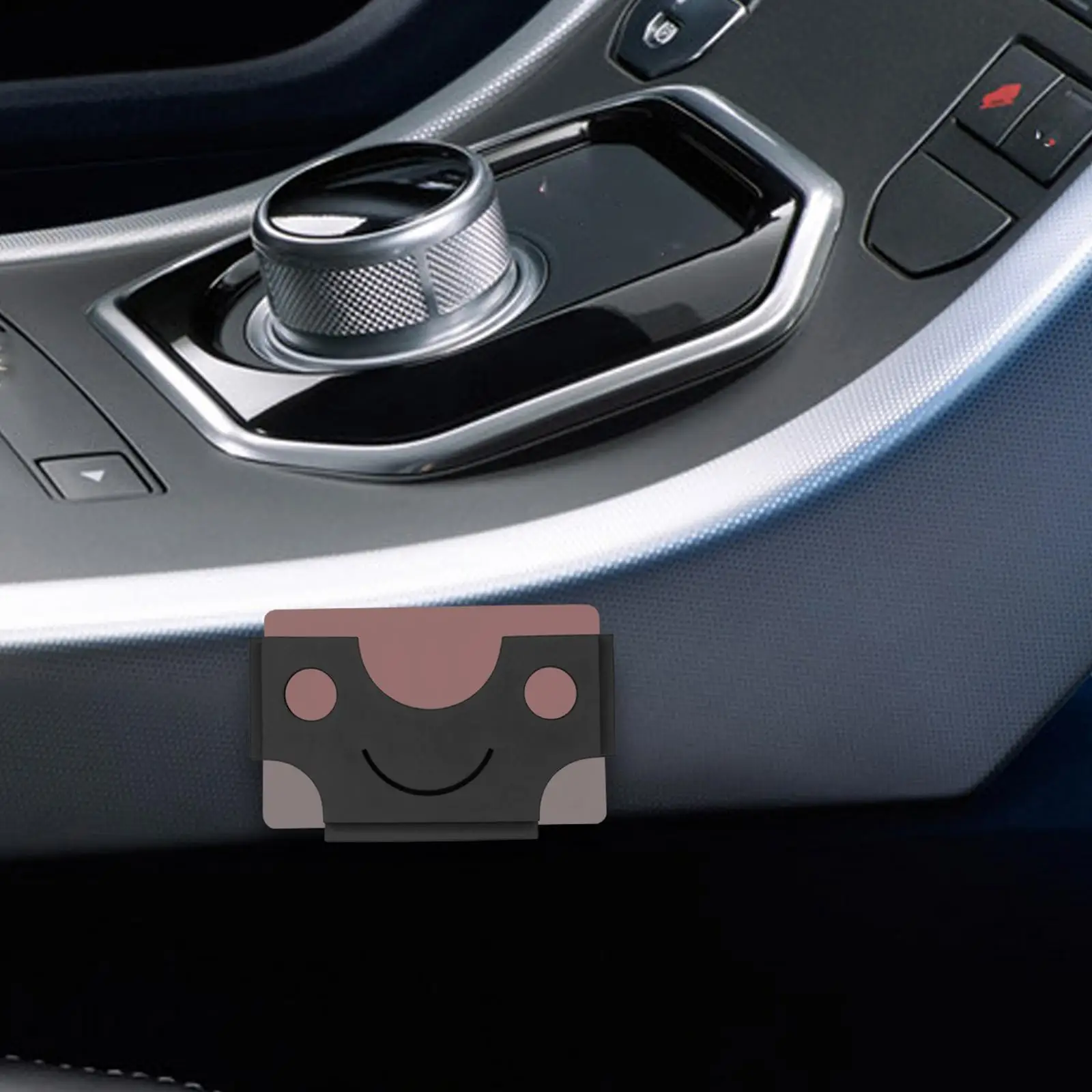 Uchwyt na kartę montowany w samochodzie Uchwyt na kartę kredytową Elastyczne i wytrzymałe akcesoria Stylowe, lekkie 10x5,6 cm Łatwa instalacja gniazda na kartę