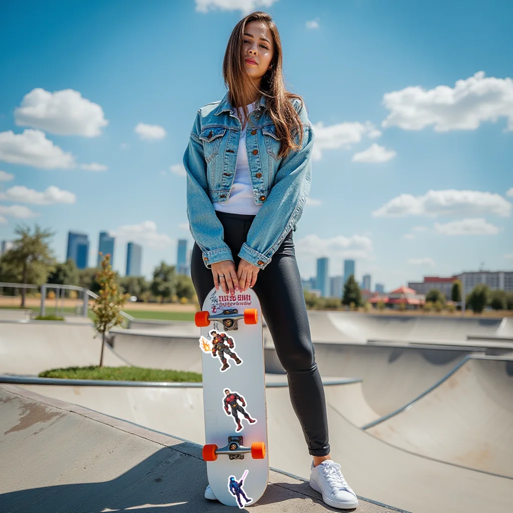 35pcs Comic Sci-fi Stickers Futuristic Adventure Graffiti Decals PVC Sticker For Fridge Suitcase Laptop