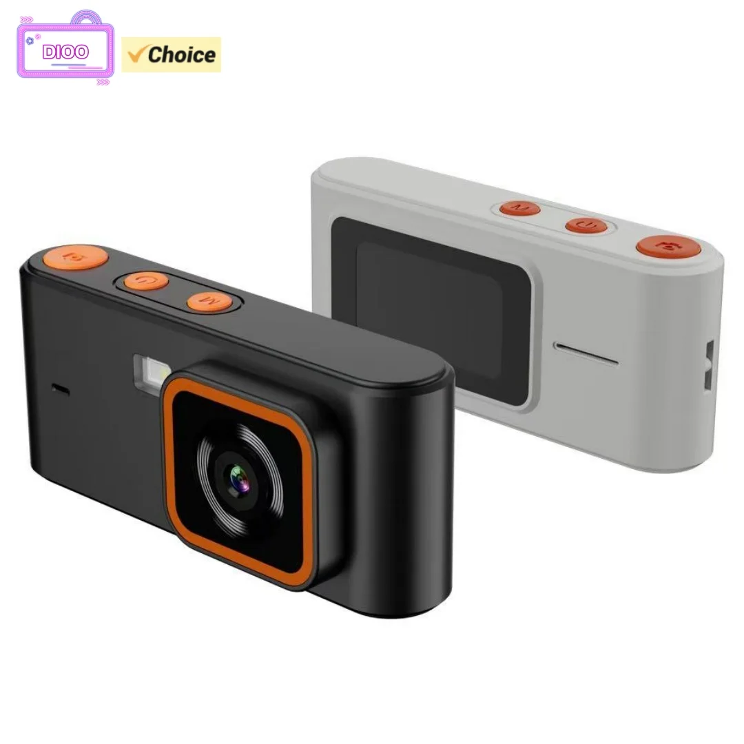 

New D100 Retro Pocket Camera 1080P HD Digital CCD Camera 1.47inch IPS Color Mini Cam 12MP 600mAh LED Fill Light Portable Camera